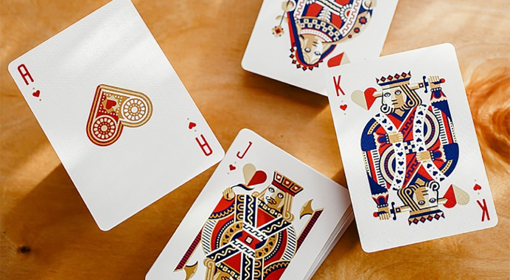 57051 alt4.png DKNG (Red Wheel) Playing Cards by Art of Play