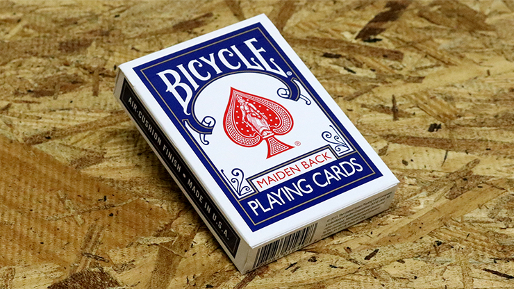 57497 full.png Bicycle Maiden Back (Blue) by US Playing Card Co