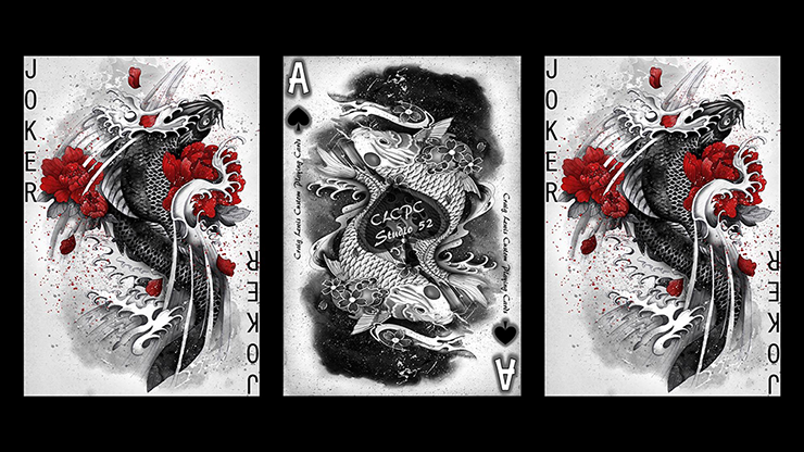 63686 alt2.png Silver Dragon (Standard Edition) Playing Cards by Craig Maidment
