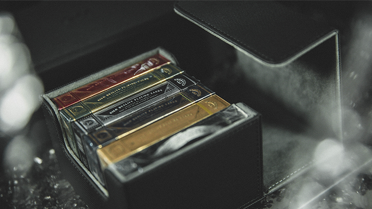 63841 alt1.png Playing Card Collection BLACK 6 Deck Box by TCC - Trick