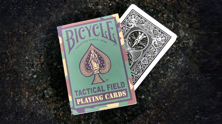 65194 alt4.png Bicycle Tactical Field Green Camo/Brown Camo (6 Decks) by US Playing Card Co