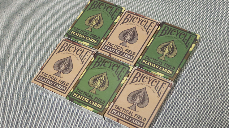 65194 full.png Bicycle Tactical Field Green Camo/Brown Camo (6 Decks) by US Playing Card Co