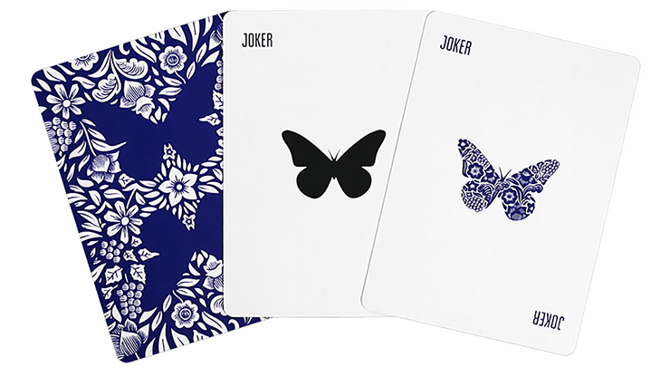 69050 alt4 1.png Butterfly Playing Cards Marked (Blue) 3rd Edition by Ondrej Psenicka