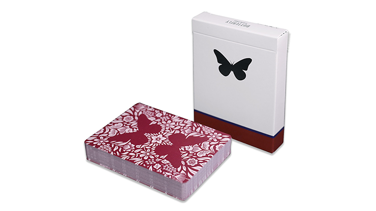 69051 alt1 1.png Butterfly Playing Cards Marked (Red) 3rd Edition by Ondrej Psenicka