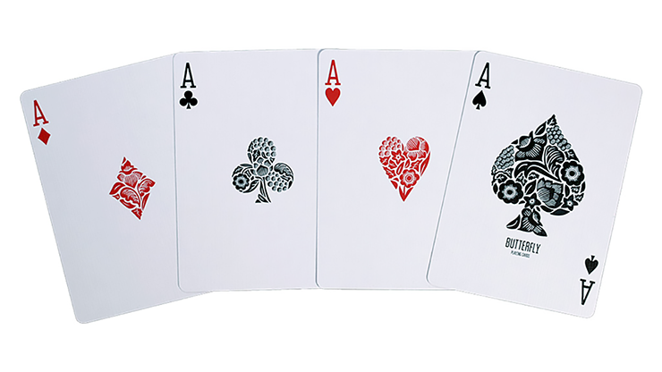 69051 alt3 1.png Butterfly Playing Cards Marked (Red) 3rd Edition by Ondrej Psenicka