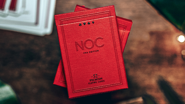 69781 full 1.png NOC Pro 2021 (Burgundy Red) Playing Cards