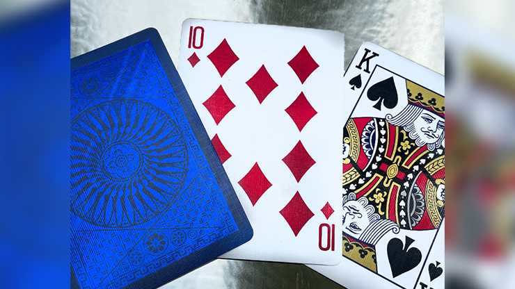 71140 alt2 2.png Tally Ho Blue (Circle) MetalLuxe Playing Cards by US Playing Cards