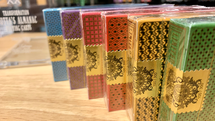 72158 alt1.png Gilded Cotta 6 Deck Set (w/ Case & Matching Tuck Seal Numbers) Playing Cards