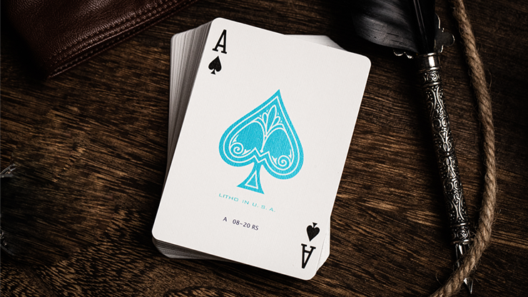 72374 alt1.png Jerry's Nugget (Icey Blue) Marked Monotone Playing Cards