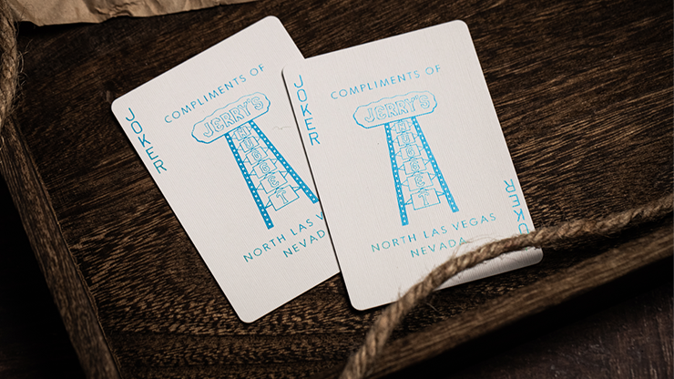 72374 alt4.png Jerry's Nugget (Icey Blue) Marked Monotone Playing Cards