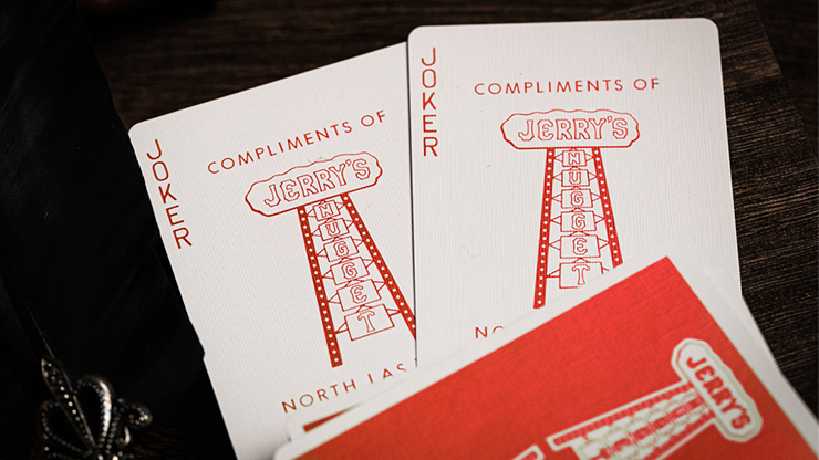 72375 alt1.png Jerry's Nugget (Atomic Red) Marked Monotone Playing Cards