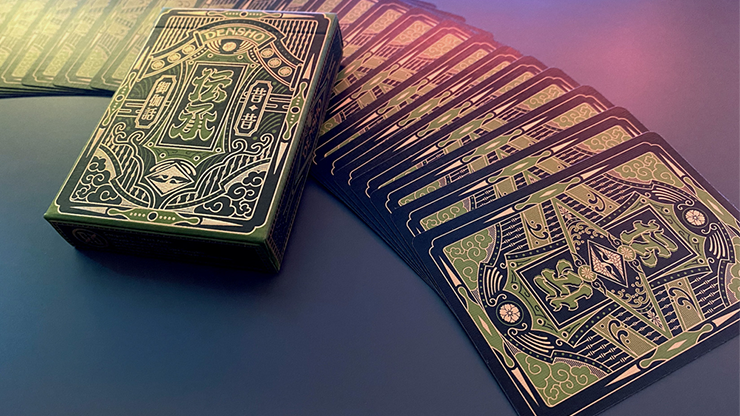 72801 alt2.png Densho (Green) Playing Cards