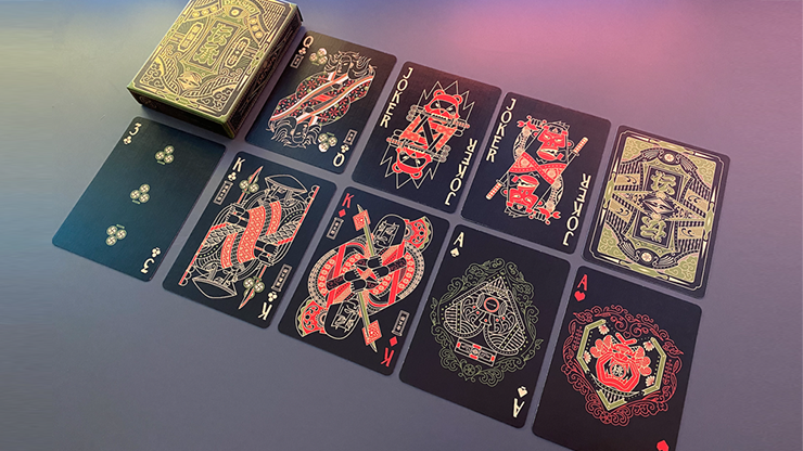 72801 alt3.png Densho (Green) Playing Cards