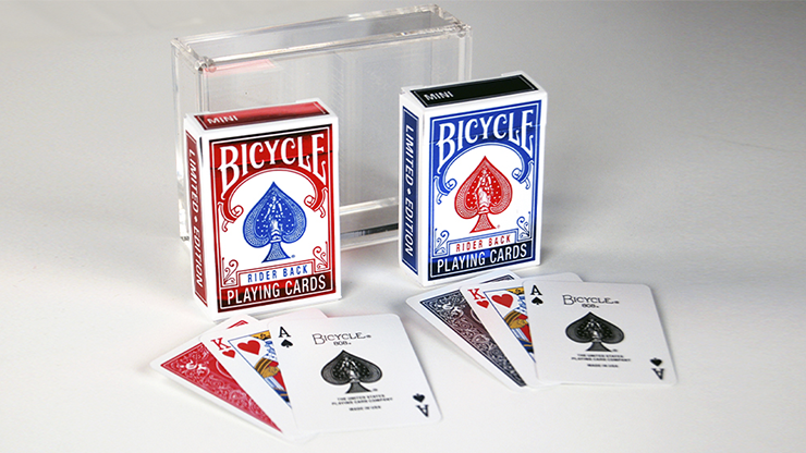 72900 alt1.png Bicycle Rider Back Mini Limited Edition (2 Pack With Foil Tucks In Carat Case) by US Playing Card Co