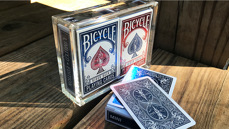 72900 alt4.png Bicycle Rider Back Mini Limited Edition (2 Pack With Foil Tucks In Carat Case) by US Playing Card Co