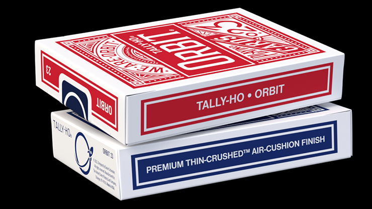 73035 alt1.png Orbit Tally Ho Circle Back (Red) Playing Cards