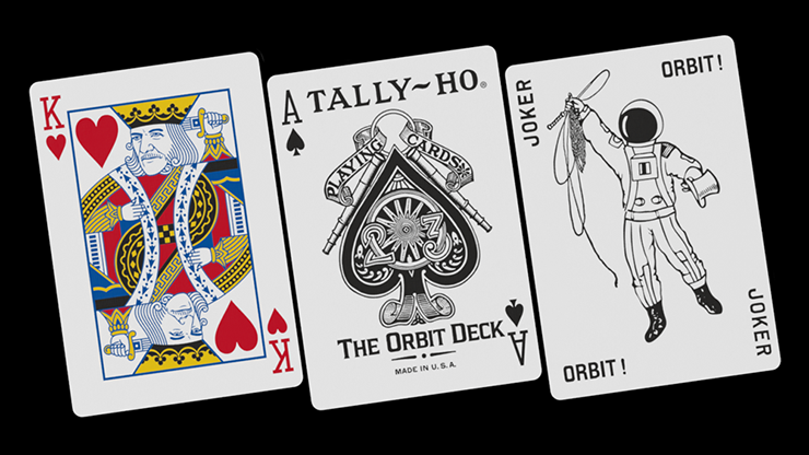 73035 alt3.png Orbit Tally Ho Circle Back (Red) Playing Cards