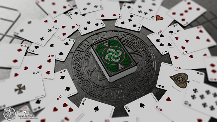 73100 alt4.png Valhalla Viking Emerald (Standard) Playing Cards