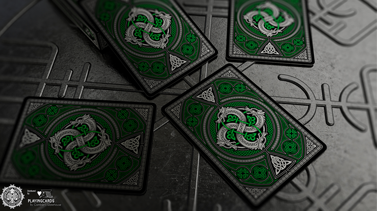 73100 alt5.png Valhalla Viking Emerald (Standard) Playing Cards