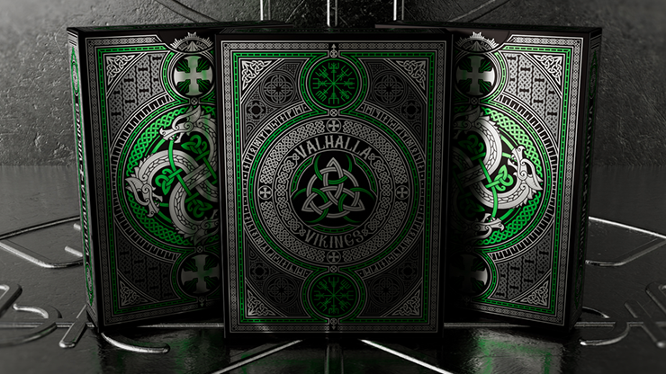 73100 full.png Valhalla Viking Emerald (Standard) Playing Cards