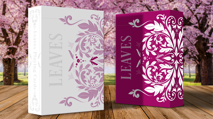 73673 alt5.png Wooden Leaves Summer Box Set Playing Cards by Dutch Card House Company
