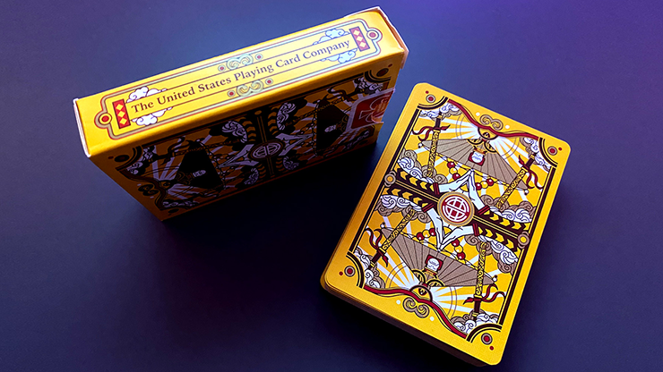 73771 alt3.png Bicycle Wukong Rebellion (Yellow) Playing Cards