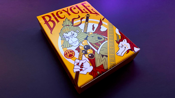 73771 full.png Bicycle Wukong Rebellion (Yellow) Playing Cards