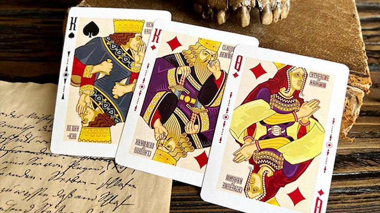 73789 alt2.png Shakespeare (Burgundy) Playing Cards