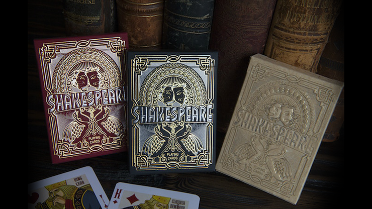 73789 alt5.png Shakespeare (Burgundy) Playing Cards