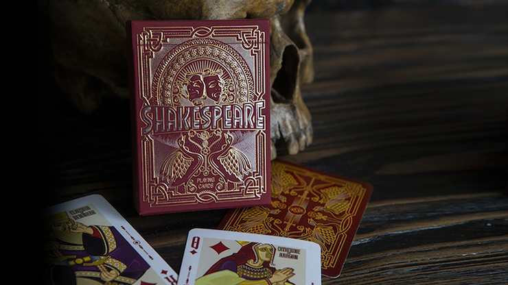 73789 full.png Shakespeare (Burgundy) Playing Cards