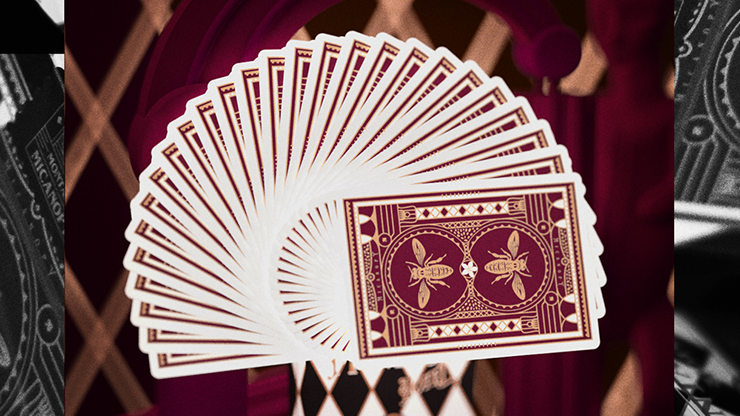73889 alt2.png Montauk Hotel Burgundy Playing Cards by Gemini
