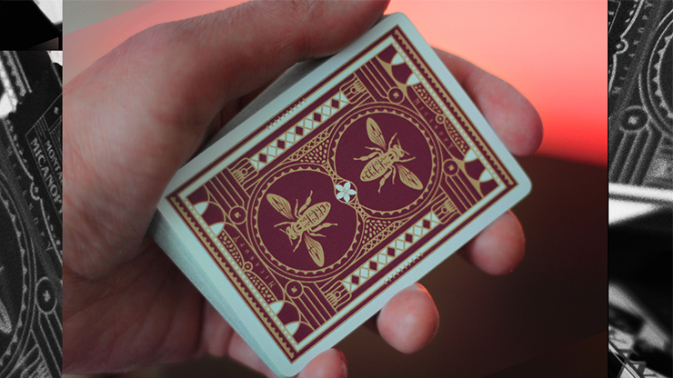 73889 alt3.png Montauk Hotel Burgundy Playing Cards by Gemini