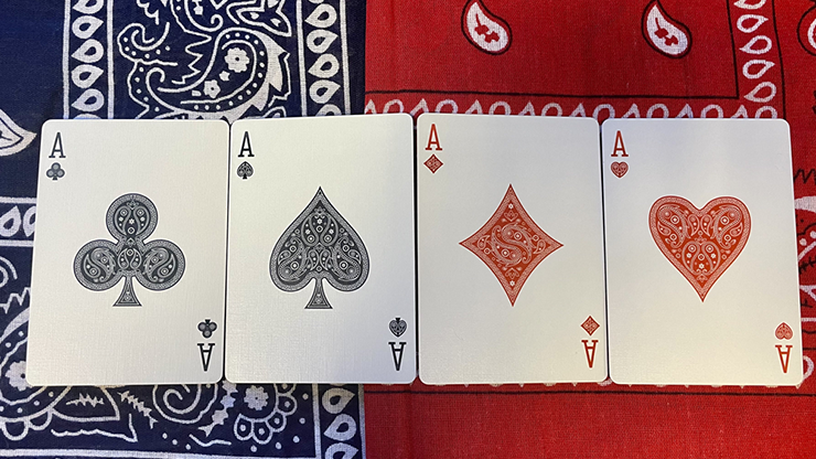 74389 alt2.png Bicycle Bandana (Red) Playing Cards