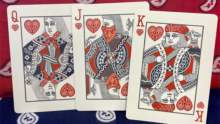 74389 alt5.png Bicycle Bandana (Red) Playing Cards