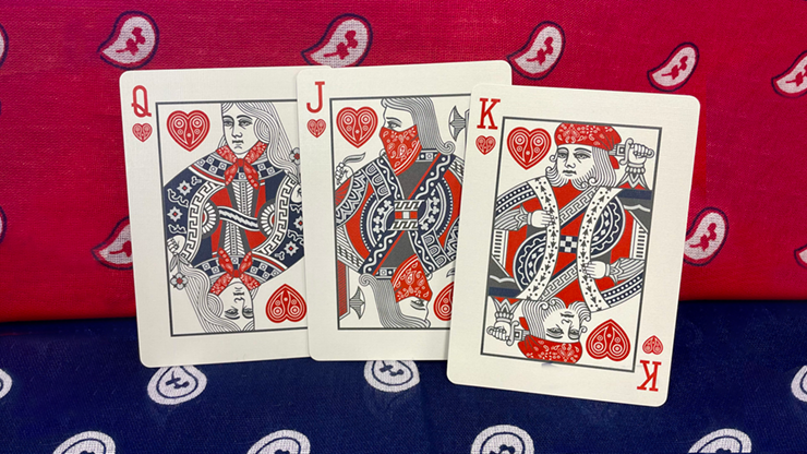 74392 alt3.png Gilded Bicycle Bandana (Blue) Playing Cards