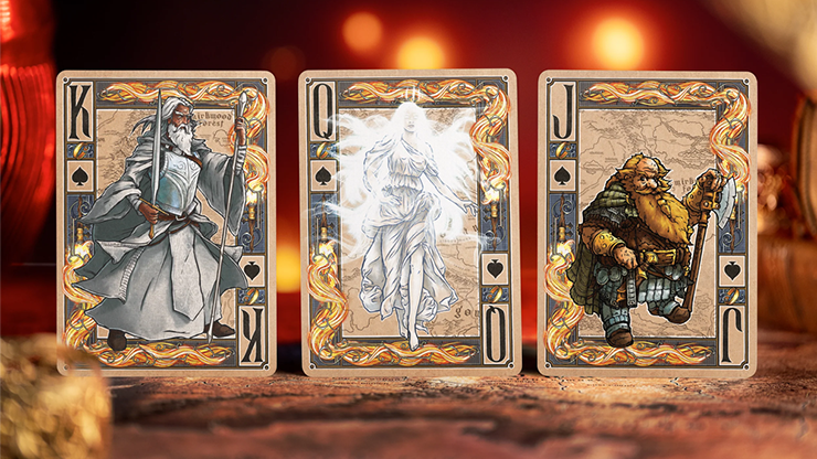 74527 alt2.png The Lord of the Rings - Two Towers Playing Cards (Gilded Edition) by Kings Wild