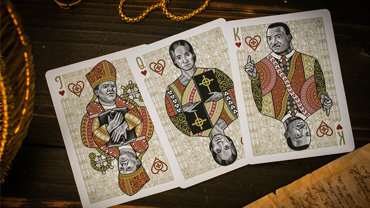 74757 alt2.png The Cross (Maroon Martyrs) Playing Cards by Peter Voth x Riffle Shuffle