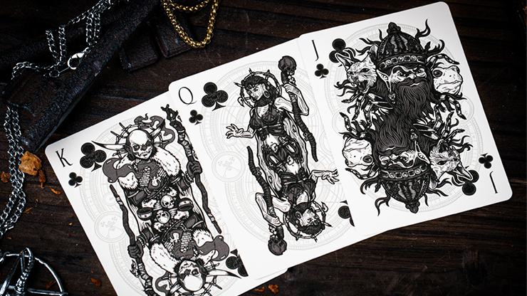 74800 alt2.png The Keys of Solomon: Silver Spirituum Playing Cards by Riffle Shuffle