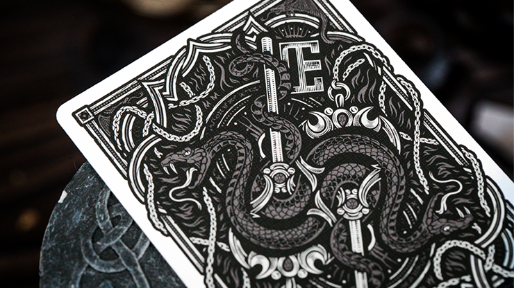 74800 alt5.png The Keys of Solomon: Silver Spirituum Playing Cards by Riffle Shuffle