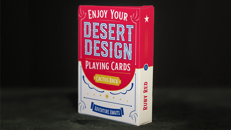 75028 full.png Desert Design (Ruby Red) Playing Cards