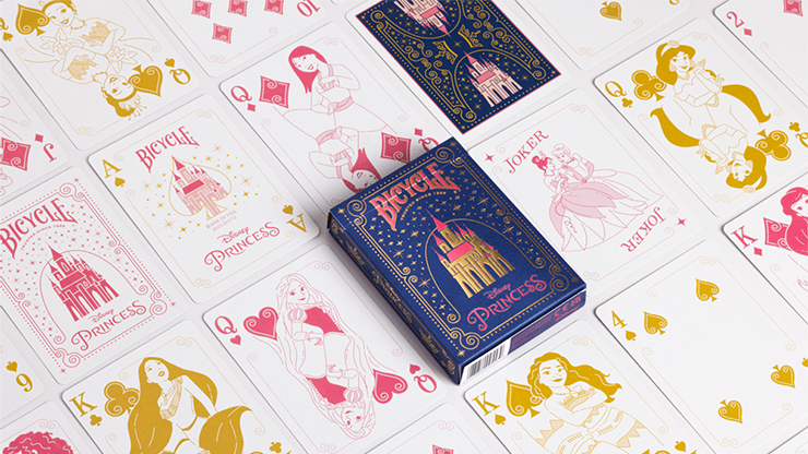 75237 alt3.png Bicycle Disney Princess (Navy) by US Playing Card Co.