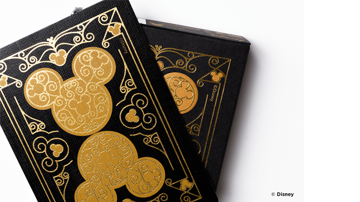 75238 alt2.png Bicycle Disney Mickey Mouse (Black and Gold) by US Playing Card Co.