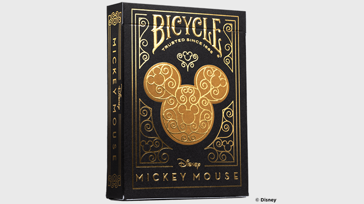 75238 full.png Bicycle Disney Mickey Mouse (Black and Gold) by US Playing Card Co.
