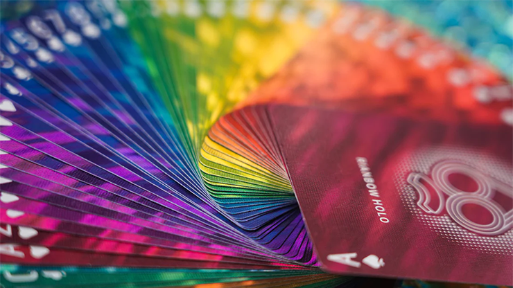 75636 alt4.png Rainbow HOLO Playing Cards by TCC Fashion