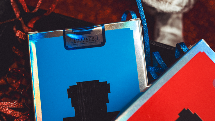 75743 alt2.png Limited Holographic Edition Surprise Deck V5 (Blue) Playing cards by Bacon Playing Card Company