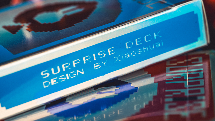 75743 alt3.png Limited Holographic Edition Surprise Deck V5 (Blue) Playing cards by Bacon Playing Card Company