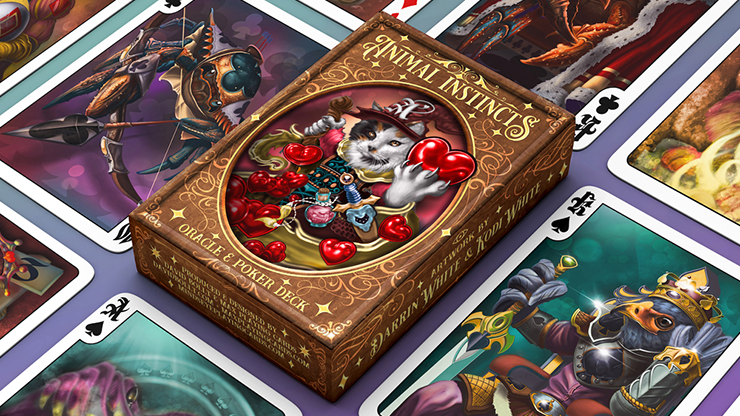 76032 alt2.png The Animal Instincts Poker and Oracle (Wizard) Playing Cards