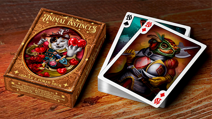 76032 alt3.png The Animal Instincts Poker and Oracle (Wizard) Playing Cards