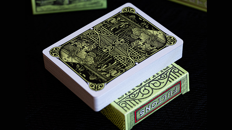 76190 alt1.png FULTON'S Day Of The Dead Green Edition Playing Cards