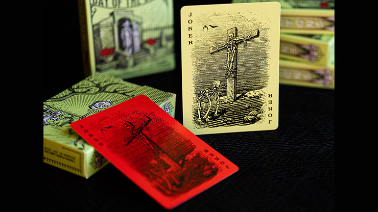 76190 alt2.png FULTON'S Day Of The Dead Green Edition Playing Cards